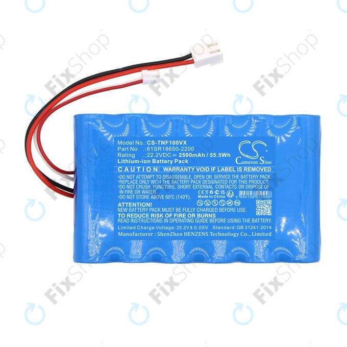Baterie pro ETA Aquamaster 1230, Tineco iFloor Wet Dry Vacuum, 2500mAh, Li-Ion, 22.2V, 61SR18650-2200, HQ