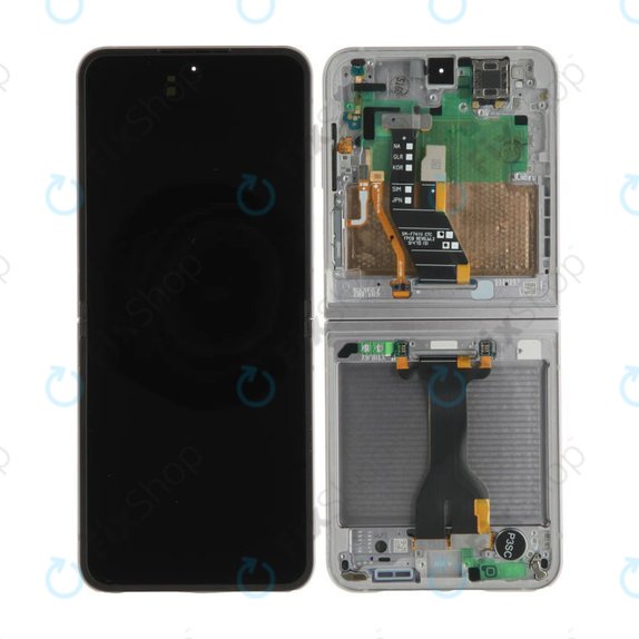 Displej OLED pro Samsung Z Flip 6 F741B, Dotykové sklo s rámem, GH82-35014A, Genuine Service Pack