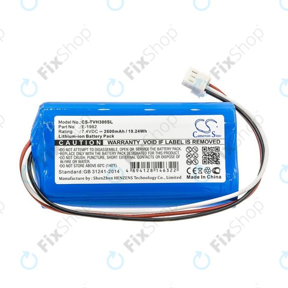 Baterie pro Televes H30FLEX, 2600mAh, Li-Ion, 7.4V, E-1982, HQ