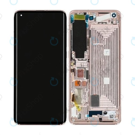 Xiaomi Mi 10 Pro - LCD Displej + Dotykové Sklo + Rám (Alpine White) - 56000500J100 Genuine Service Pack