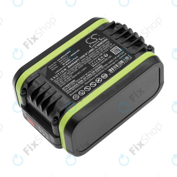 Baterie pro Worx WX800.9 MAX, WX-JCR.9, 4950mAh, Li-Ion, 20V, WA3551.1, HQ