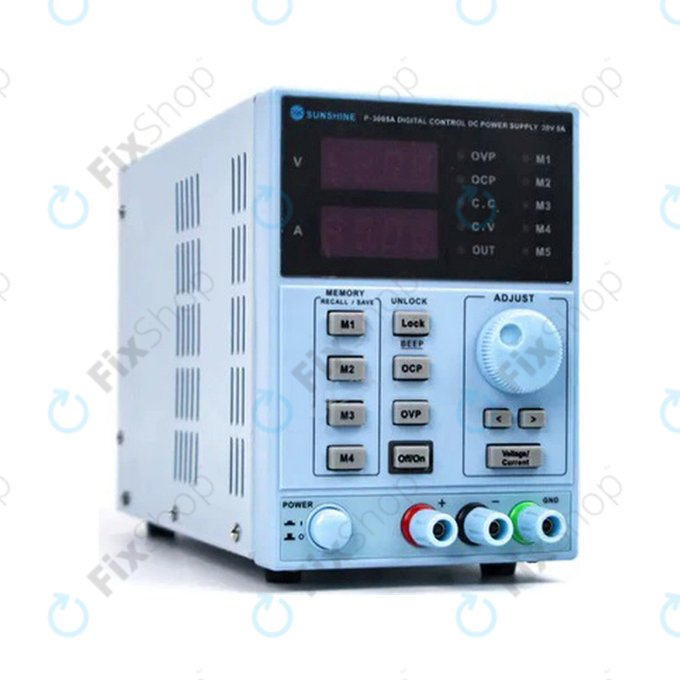Sunshine P-3005A - Regulovatelný Napájecí Zdroj (0-30V, 0-5A)