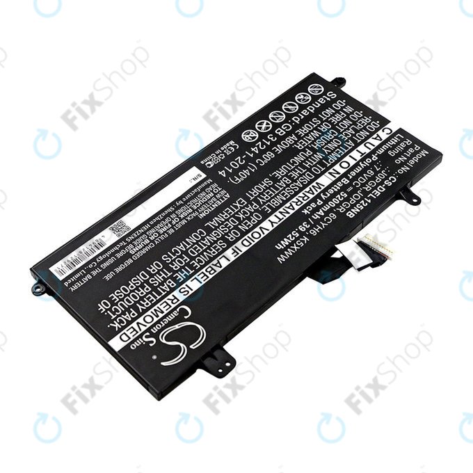 Baterie pro Dell Latitude 5290, Latitude 12 5285, 5200mAh, Li-Pol, 7.6V, J0PGR, HQ
