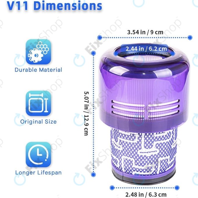 Dyson V11, V15 - Prachový Filtr