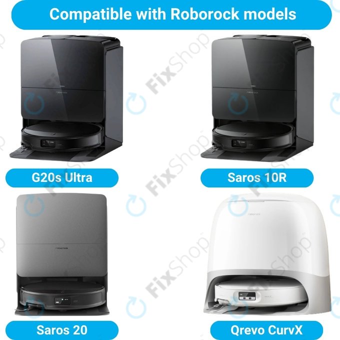 Sada náhradních dílů pro Roborock G20s Ultra, Saros 10R, 20 (2x Hlavní kartáč, 4x Filtr, 4x Boční kartáč)