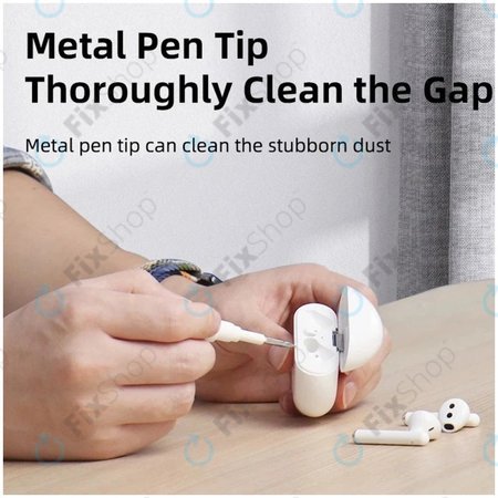 Čisticí pero pro bezdrátová sluchátka, bílé