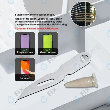 Ultratenká čepel na opravu ITO/LCD vodičů – na opravy linií displeje a nanášení vodivé stříbrné pasty