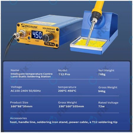 Mechanic T12 Pro - Digitální Pájecí Stanice