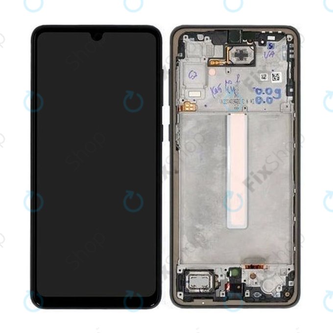 Samsung Galaxy A33 5G A336B - LCD Displej + Dotykové Sklo + Rám (Black) - GH82-28143A, GH82-28144A Genuine Service Pack