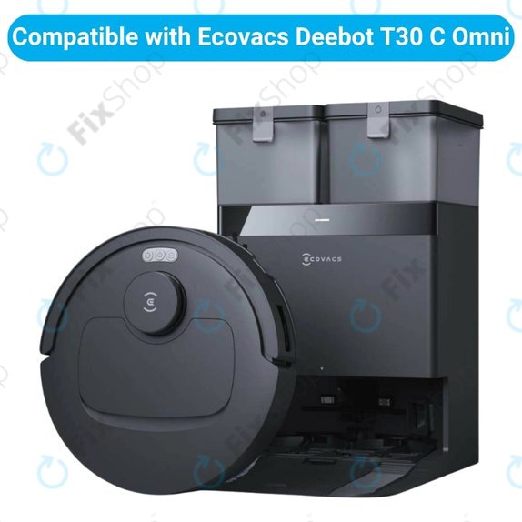 Sada náhradních dílů pro Ecovacs Deebot T30C Omni (1x Hlavní kartáč, 2x Filtr, 2x Boční kartáč, 4x Mopovací útěrka, 2x Sáček na prach)