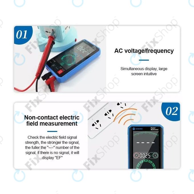 Sunshine DT-21N - Dotykový Multimetr