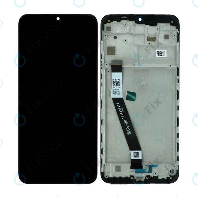 Xiaomi Redmi 9 - Displej + Dotykové Sklo + Rám (Black) - 5600050J1900 Genuine Service Pack