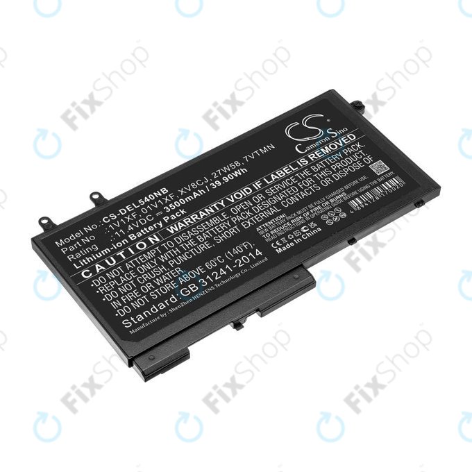 Baterie pro Dell Latitude 5400, Inspiron 7591 2-in-1, 3500mAh, Li-Ion, 11.4V, XV8CJ, HQ