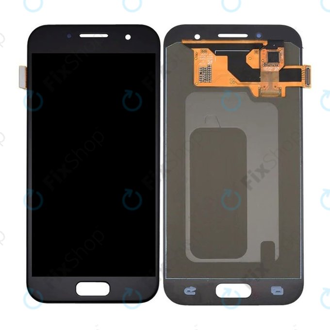 Samsung Galaxy A3 A320F (2017) - LCD Displej + Dotykové Sklo (Black) OLED