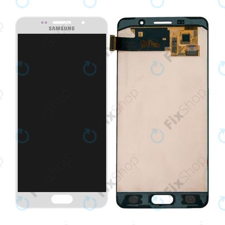 Samsung Galaxy A5 A510F (2016) - LCD Displej + Dotykové Sklo (White) - GH97-18250A Genuine Service Pack