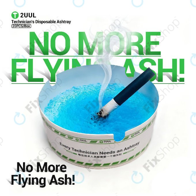 Jednorázový popelník pro techniky, 2UUL AS01, 20ks/box