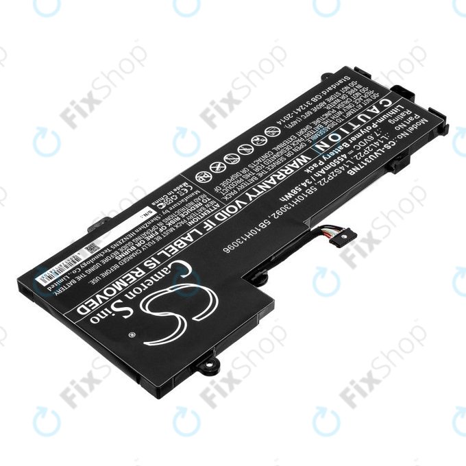 Baterie pro Lenovo E31-80, Ideapad 510s-13, 4550mAh, Li-Pol, 7.6V, 5B10H13092, HQ