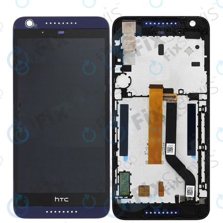 HTC Desire 626G Dual SIM - LCD Displej + Dotykové Sklo + Rám (Navy Blue) TFT
