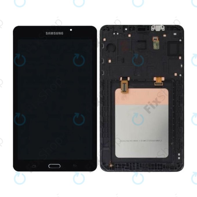Samsung Galaxy Tab A 7.0 T280 (2016) - LCD Displej + Dotykové Sklo + Rám (Black) - GH97-18734A Genuine Service Pack