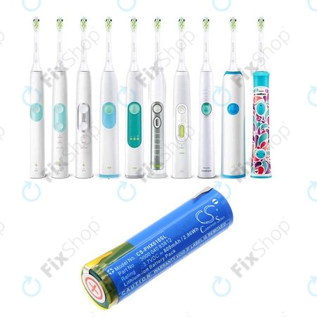 Baterie pro Oral-B Genius X, Philips HX6100 Series, 800mAh, Li-Ion, 3.7V, 3000 040 83812, HQ