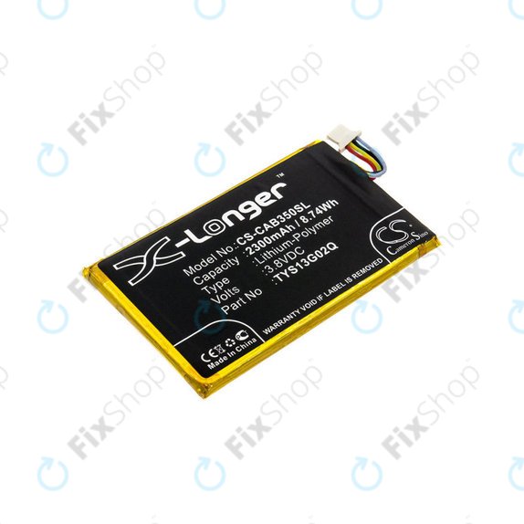 Baterie pro Caterpillar CAT B35, 2300mAh, Li-Pol, 3.8 V, TYS13G02Q, HQ