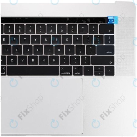Apple MacBook Pro 15" A1707 (Late 2016 - Mid 2017) - Horní Rám Klávesnice + Klávesnice US + Mikrofon + Trackpad + Reproduktory (Silver)