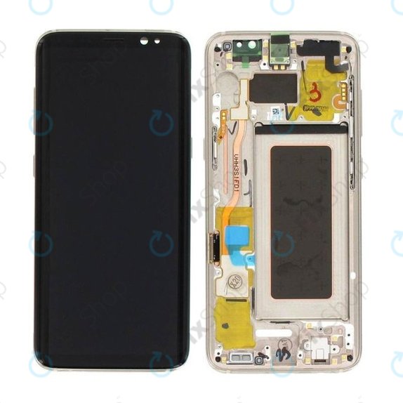 Samsung Galaxy S8 G950F - LCD Displej + Dotykové Sklo + Rám (Maple Gold) - GH97-20457F, GH97-20473F, GH97-20458F, GH97-20629F Genuine Service Pack