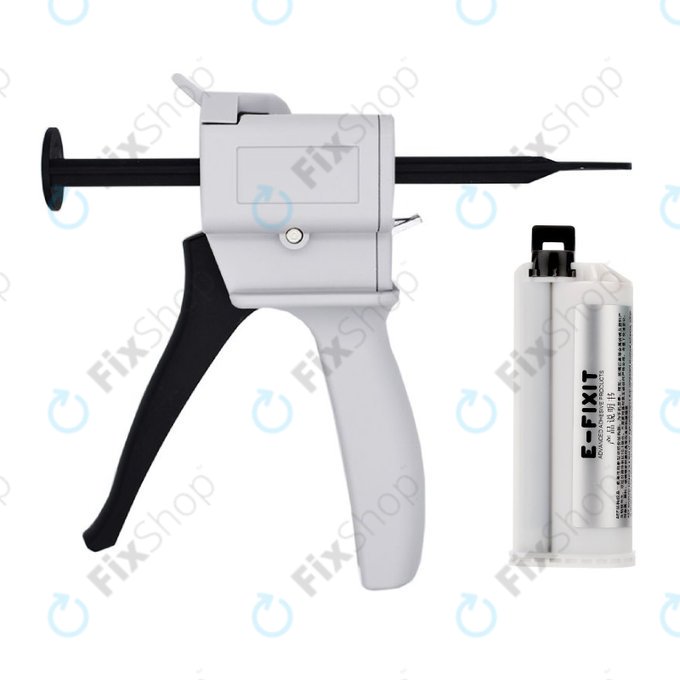 E-Fixit F14167 - AEF Strukturální Lepidlo na Zadní Skla, Čočky a LCD Rámy + Lepící Pistole