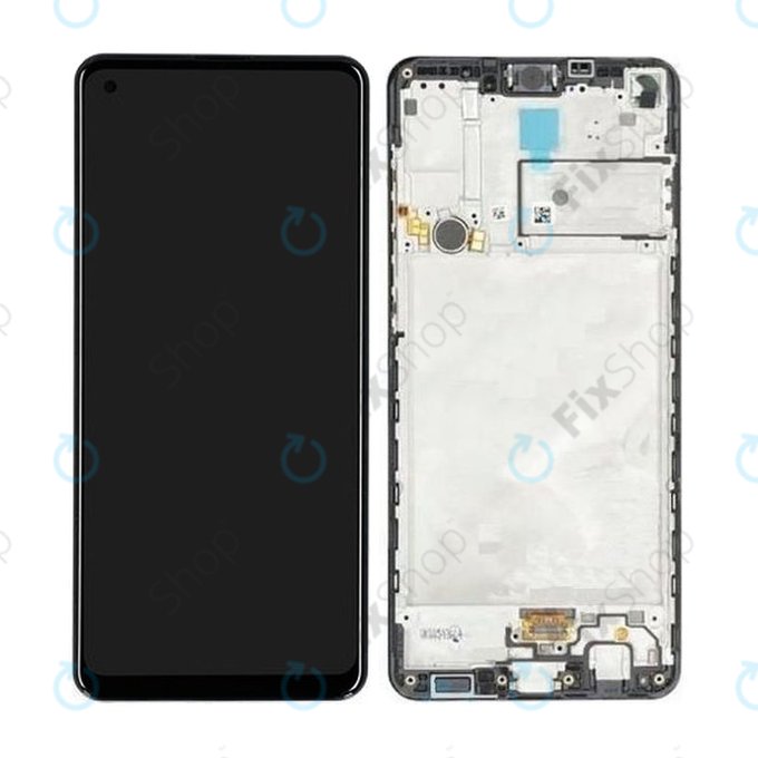 Samsung Galaxy A21s A217F - LCD Displej + Dotykové Sklo + Rám (Black) - GH82-22988A, GH82-23137A , GH82-24641A, GH82-24642A, GH82-23089A Genuine Service Pack