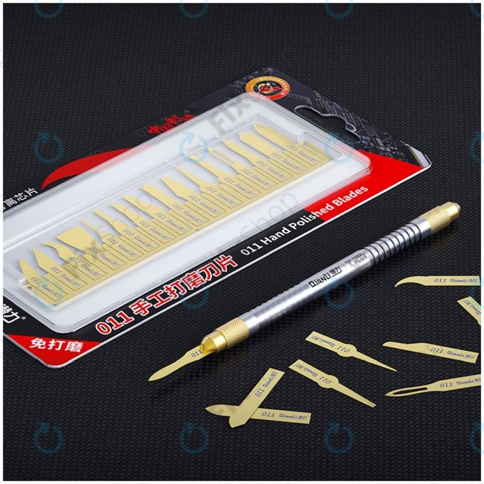 QianLi ToolPlus 011 - Sada Ručně Leštěných Čepelí s Rukojetí 16v1