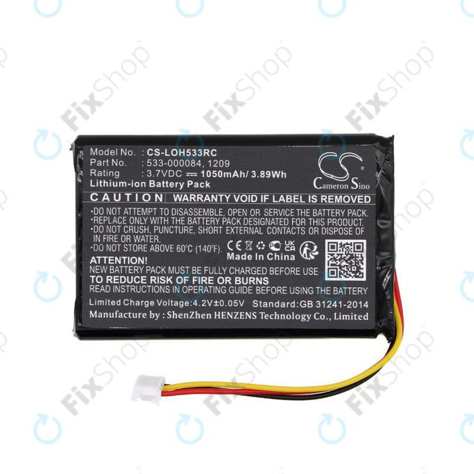 Baterie pro Logitech Harmony Touch, Ultimate, 1050mAh, Li-Ion, 3.7V, 533-000083, HQ