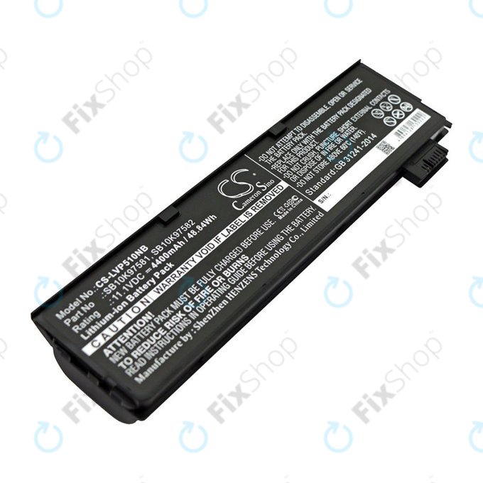 Baterie pro Lenovo ThinkPad P51, T470, T570, 4400mAh, Li-Ion, 11.1V, SB10K97581, HQ