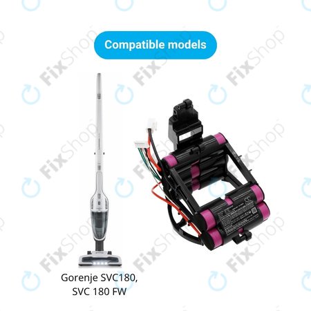 Gorenje SVC-series - Baterie 861789 Li-Ion 18.0V 3000mAh HQ