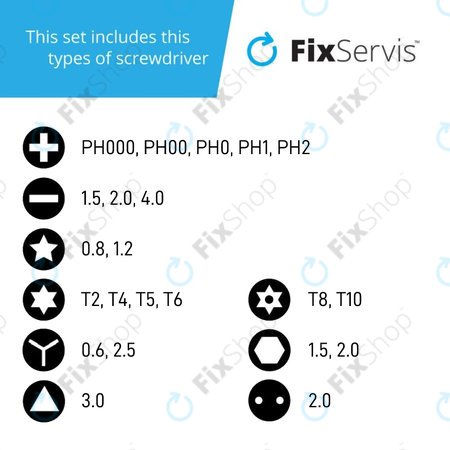 Nanch NQ-03Z - Přenosný Set Nářadí pro Opravu Apple Zařízení 22v1