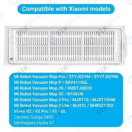 Xiaomi Mi Robot Vacuum Mop Pro (P), 2 Lite, 2 Pro, 2S, 3C, Viomi V2 Pro, V3, SE - HEPA Filtr (2ks)