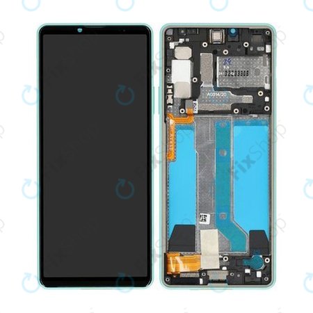 Sony Xperia 10 IV XQCC54 - LCD Displej + Dotykové Sklo + Rám (Mint) - A5047175A Genuine Service Pack