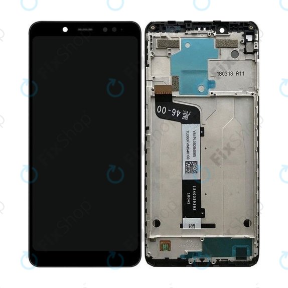 Xiaomi Redmi Note 5 Pro - LCD Displej + Dotykové Sklo + Rám (Black) TFT