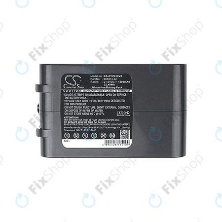 Dyson DC-series, V6 - Baterie 965874-02 Li-Ion 21.6V 1500mAh HQ