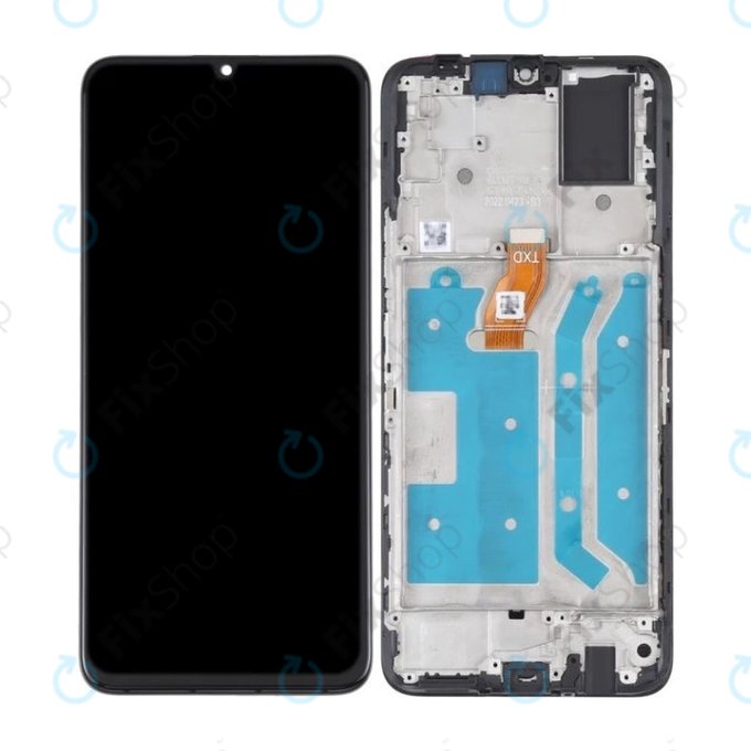 Honor X7 CMA-LX2 - LCD Displej + Dotykové Sklo + Rám (Midnight Black) TFT