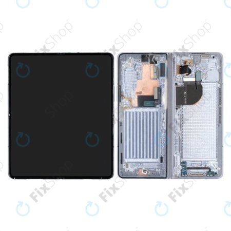 Samsung Galaxy Z Fold 5 F946B - LCD Displej + Dotykové Sklo + Rám (Icy Blue) - GH82-31842C Genuine Service Pack