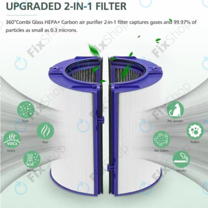 Dyson Purifier-series, Purifier humidifier-series - HEPA filtr 2v1 (Aktivní uhlí)