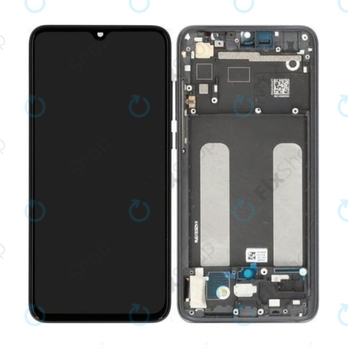 Xiaomi Mi 9 Lite - LCD Displej + Dotykové Sklo + Rám (Onyx Grey) - 560610118033, 5600030F3B00 Genuine Service Pack