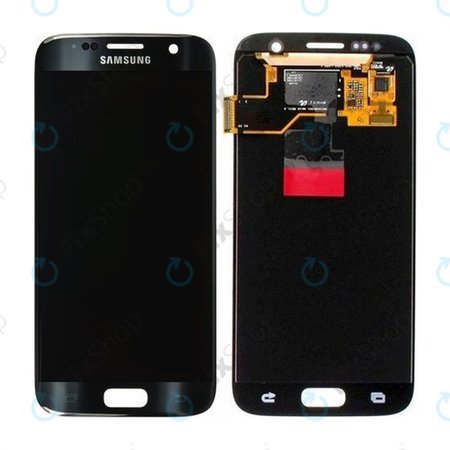 Samsung Galaxy S7 G930F - LCD Displej + Dotykové Sklo (Black) - GH97-18523A, GH97-18761A, GH97-18757A Genuine Service Pack