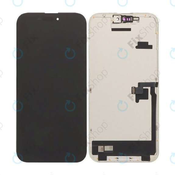 Displej Soft OLED 120Hz pro iPhone 16 Pro, Dotykové sklo s rámem, FixPremium PRO