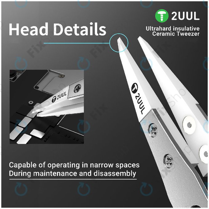 Přesná pinzeta, keramická izolovaná, 2UUL TW31