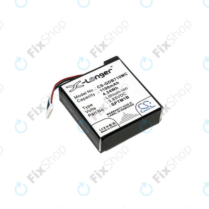 Baterie pro Gopro Hero 7 Silver, White, 1100mAh, Li-Ion, 3.85V, SPTM1B, HQ