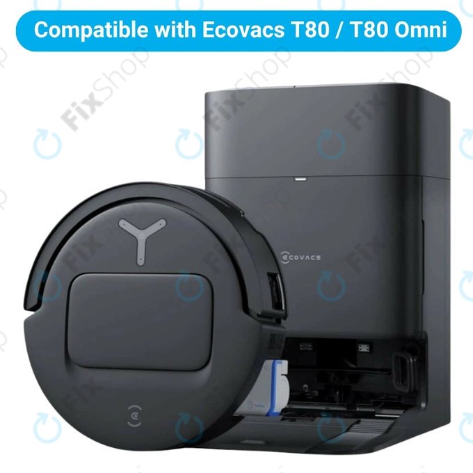 Sada náhradních dílů pro Ecovacs T80 Omni, T80 (1x Hlavní kartáč, 2x Filtr, 2x Boční kartáč, 2x Mopovací útěrka, 2x Sáček na prach)
