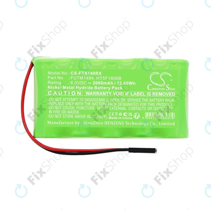 Baterie pro Futaba 14SG, 4PKS, 2000mAh, Ni-MH, 6V, FUTM1484, HQ