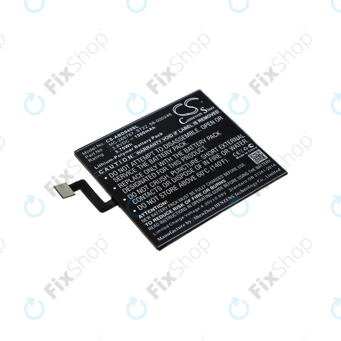 Baterie pro Amazon Kindle Paperwhite 4 (2018), 1500mAh, Li-Pol, 3.8V, ST22, HQ