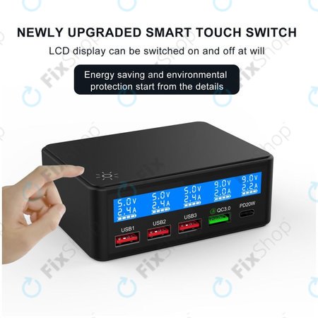 FixPremium - USB Servisní Nabíjecí Stanice s USB 3.0 a USB-C